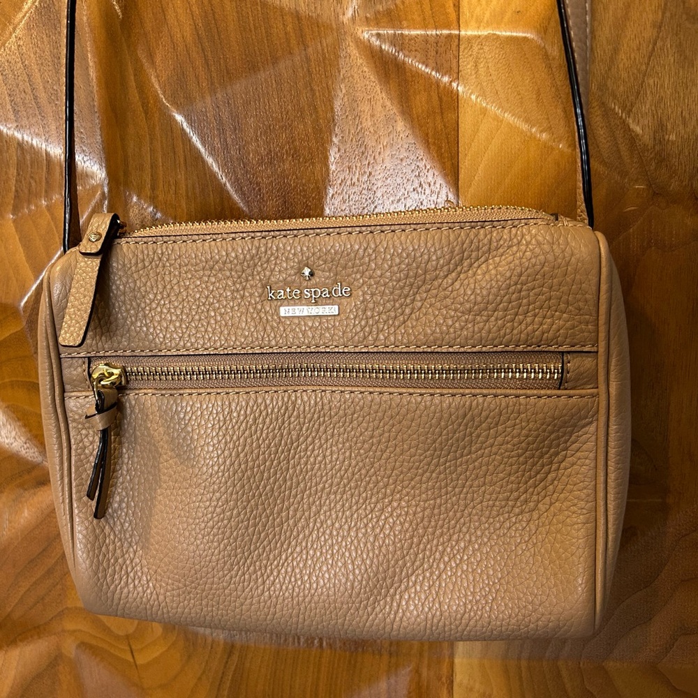 Kate Spade Tan Leather Crossbody Purse